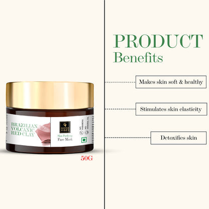 Good Vibes Brazilian Volcanic Red Clay Skin Purifying Face Mask