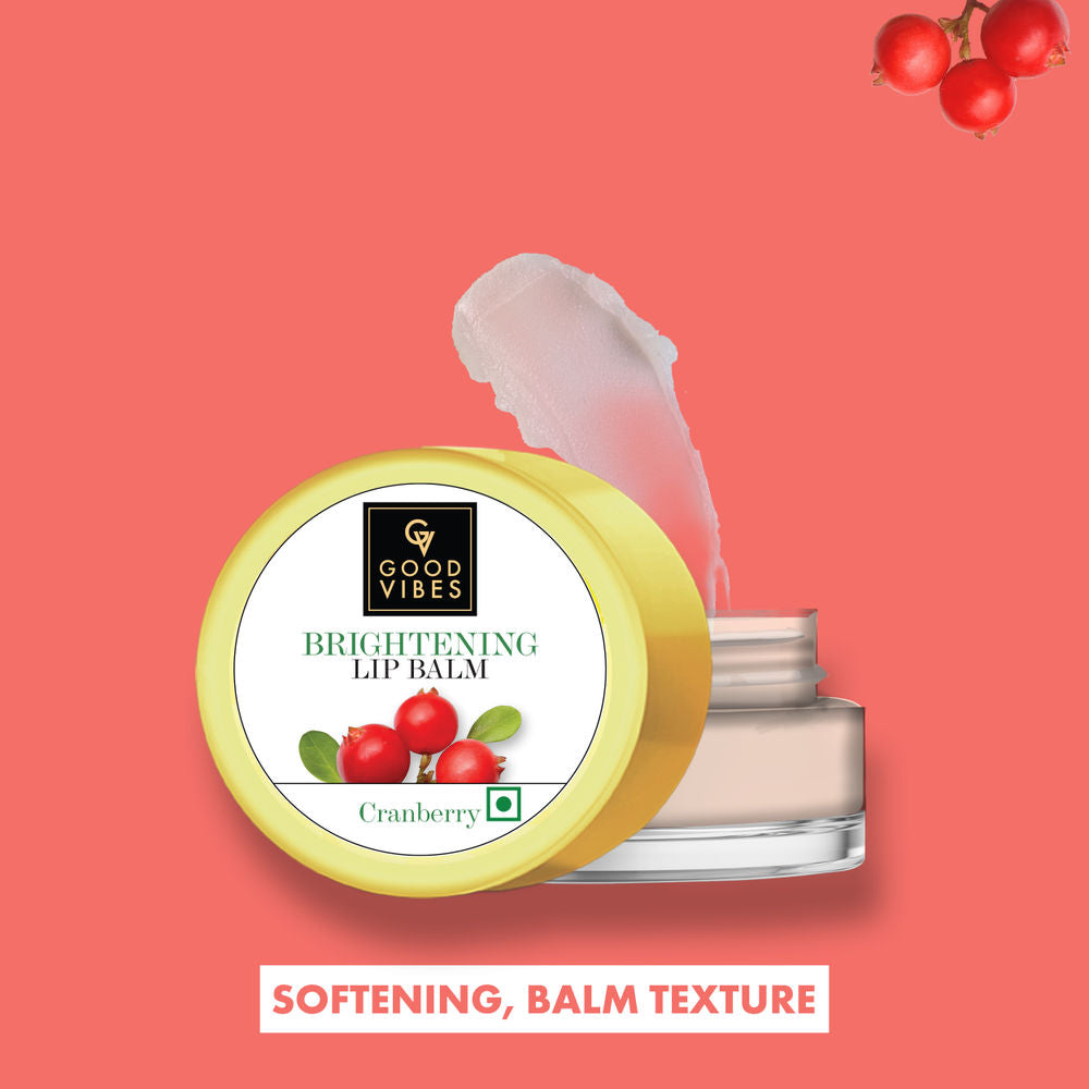 Good Vibes Cranberry Brightening Lip Balm