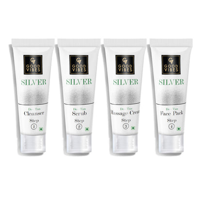 Good Vibes De-Tan Facial Kit - Silver