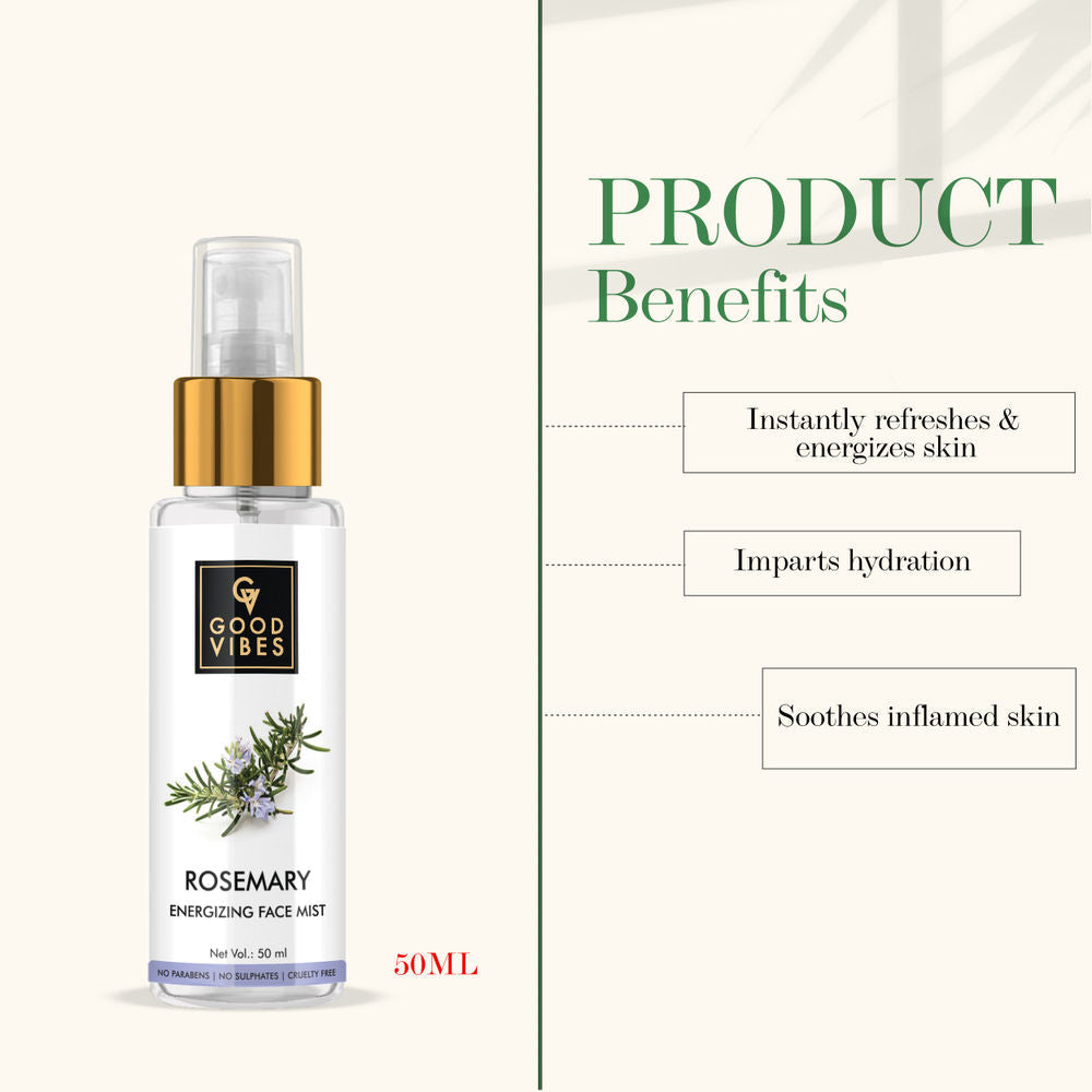 Good Vibes Energizing Face Mist - Rosemary