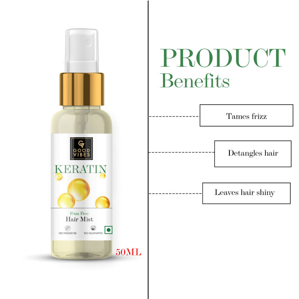 Good Vibes Keratin Frizz Free Hair Mist
