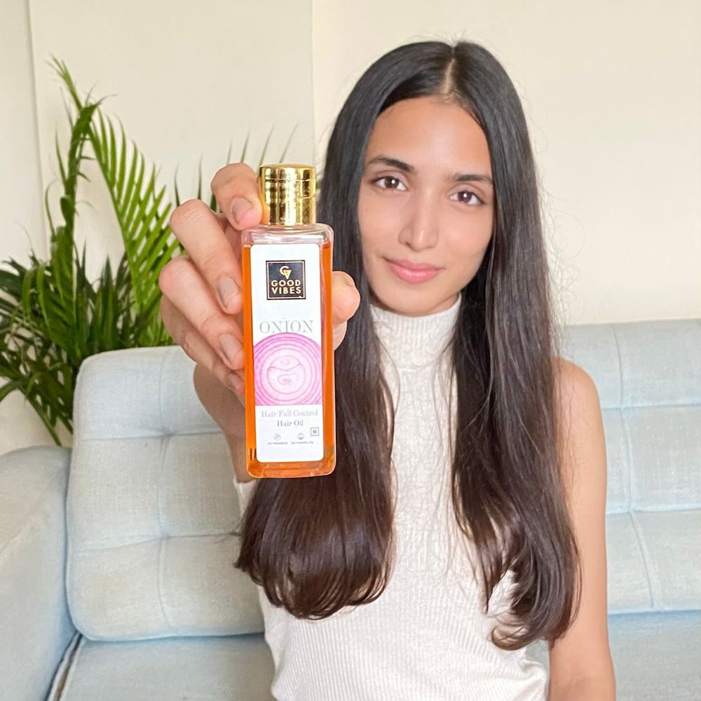 Good Vibes Onion Hairfall Control Hair Oil