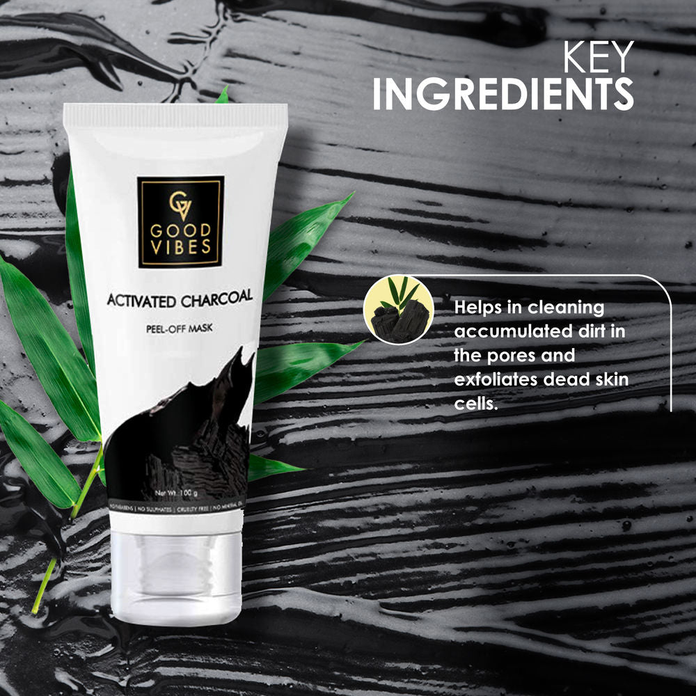 Good Vibes Activated Charcoal Peel Off Mask