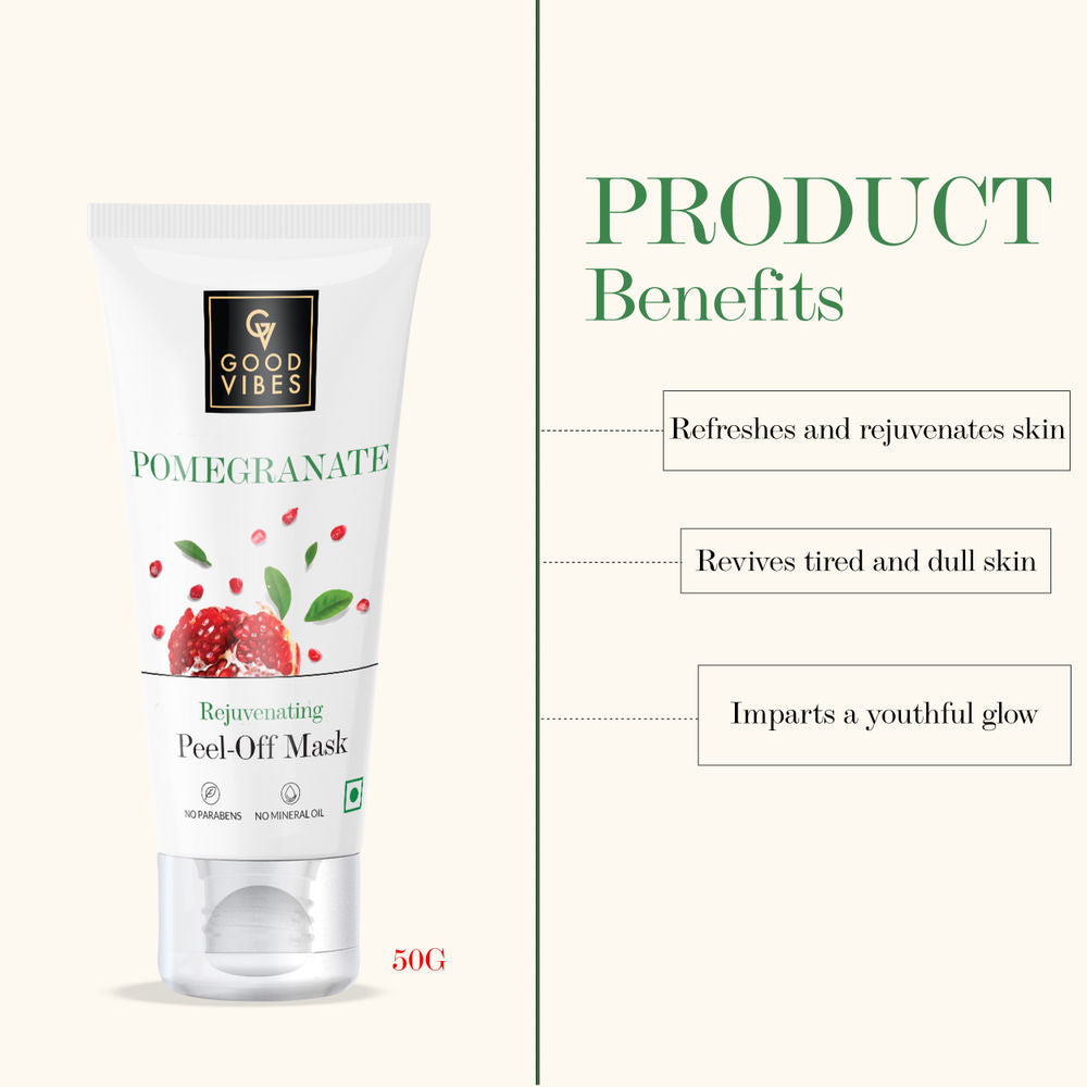 Good Vibes Pomegranate Rejuvenating Peel Off Mask