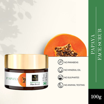 good vibes papaya rejuvenating face scrub buy in usa