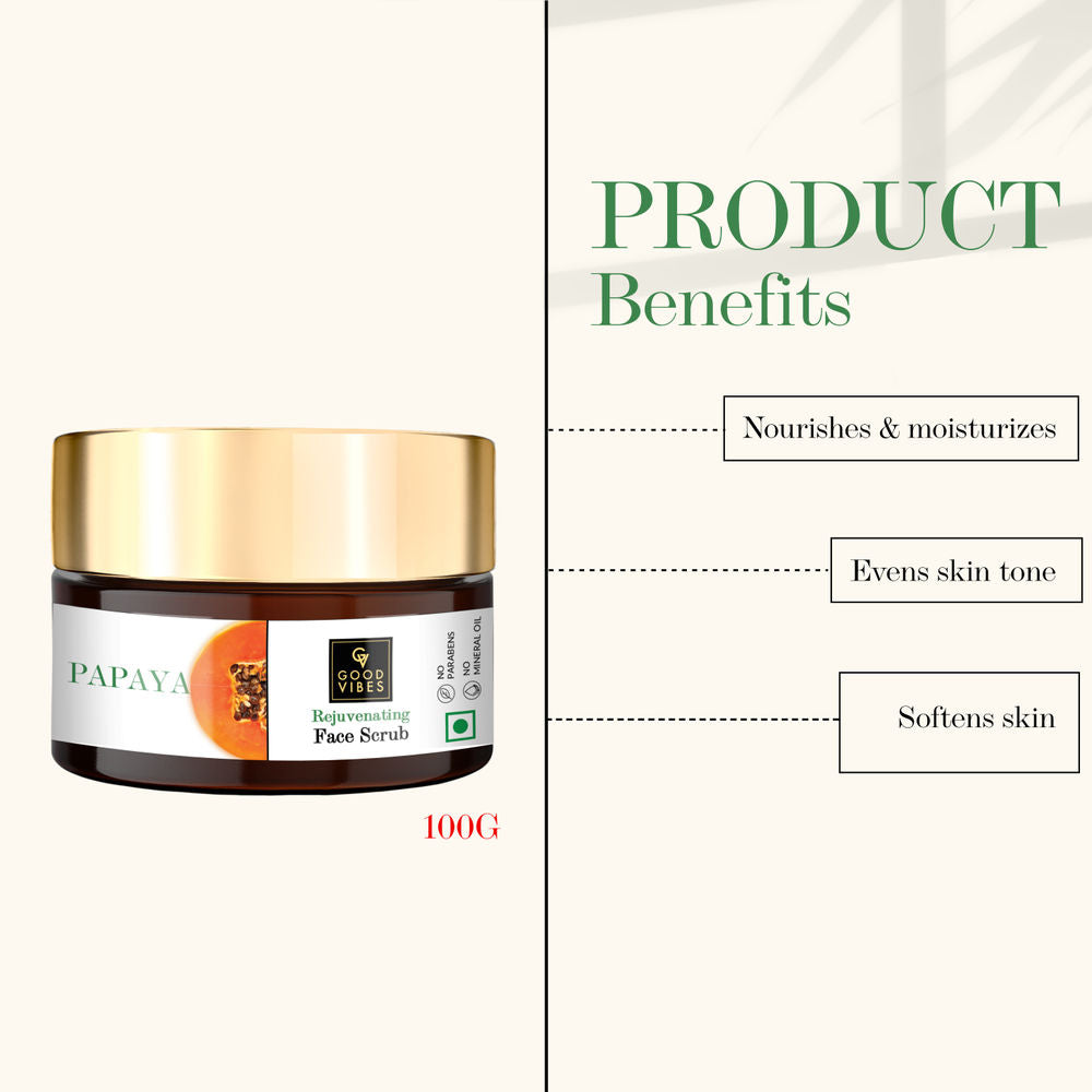 good vibes papaya rejuvenating face scrub buy in usa