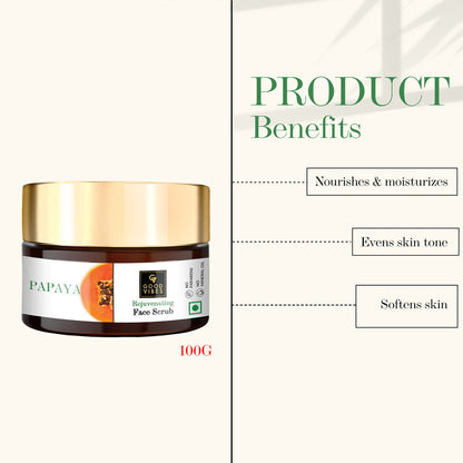 good vibes papaya rejuvenating face scrub buy in usa