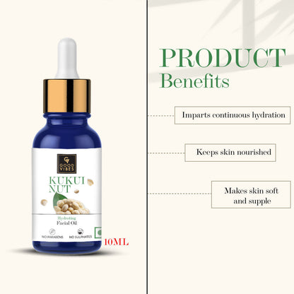 Good Vibes Skin Hydrating Facial Oil - Kukui Nut