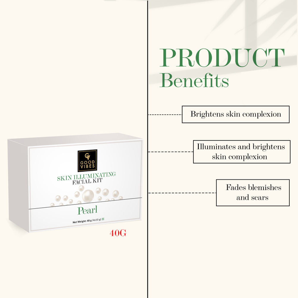 Good Vibes Skin Illuminating Facial Kit - Pearl