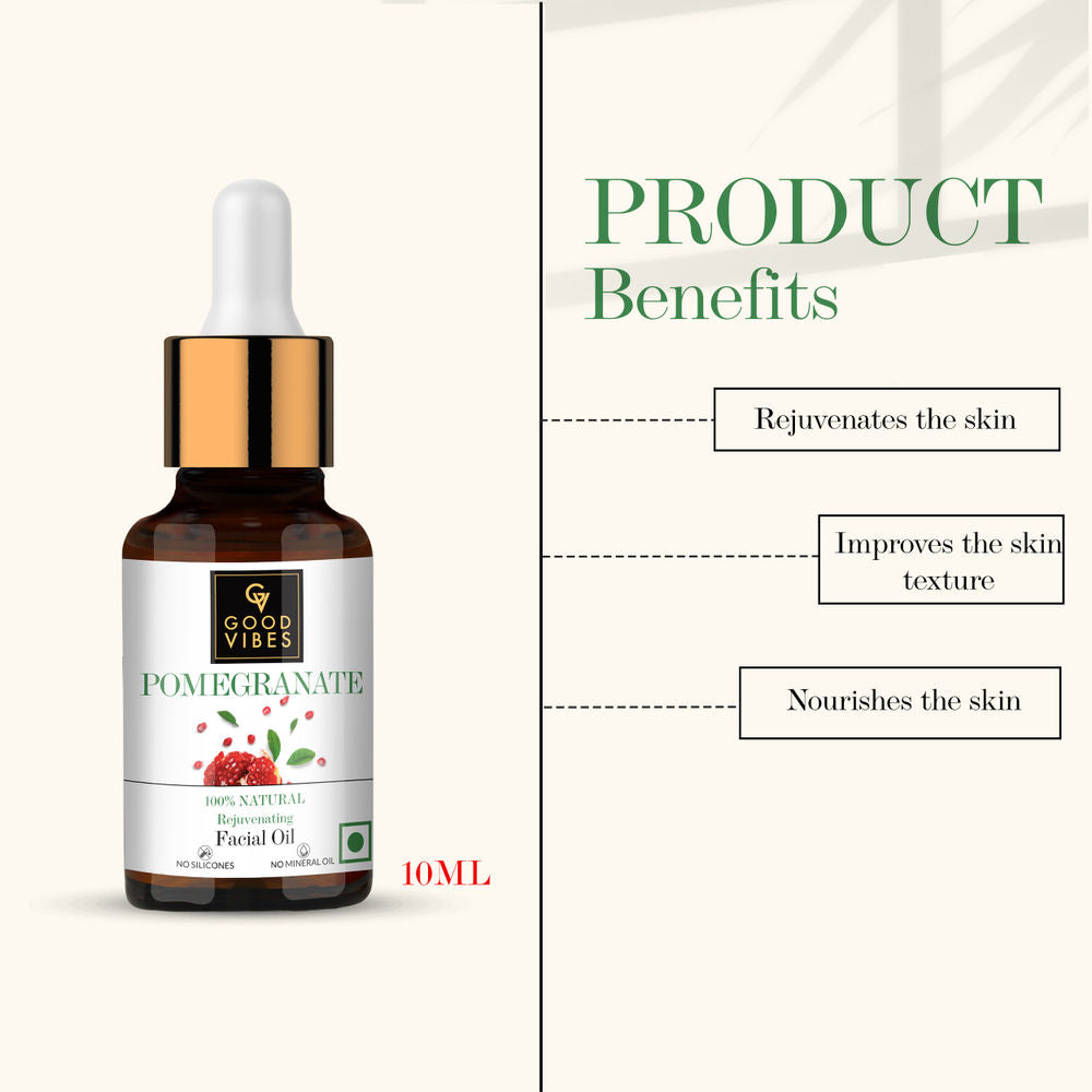Good Vibes 100% Natural Pomegranate Rejuvenating Facial Oil