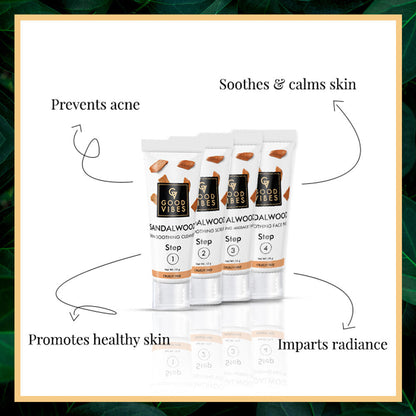 Good Vibes Skin Soothing Facial Kit - Sandalwood