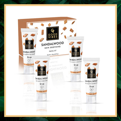 Good Vibes Skin Soothing Facial Kit - Sandalwood
