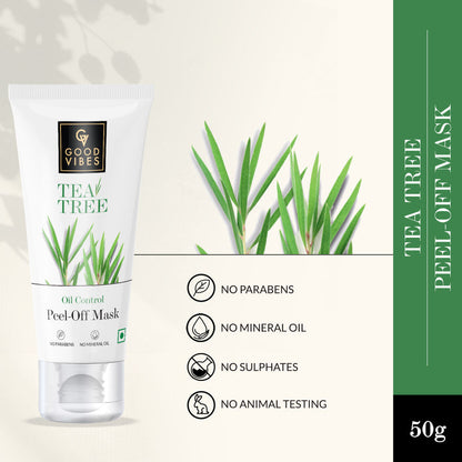 Good Vibes Tea Tree Oil Control Peel Off Mask