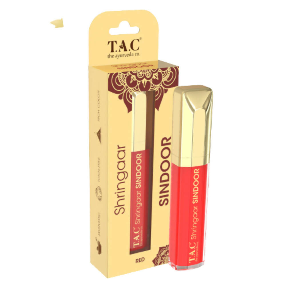 TAC - The Ayurveda Co. 100% Natural Herbal Liquid Sindoor Red