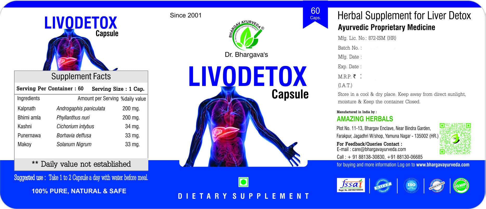 Dr.Bhargav’s Livo-Detox Capsules