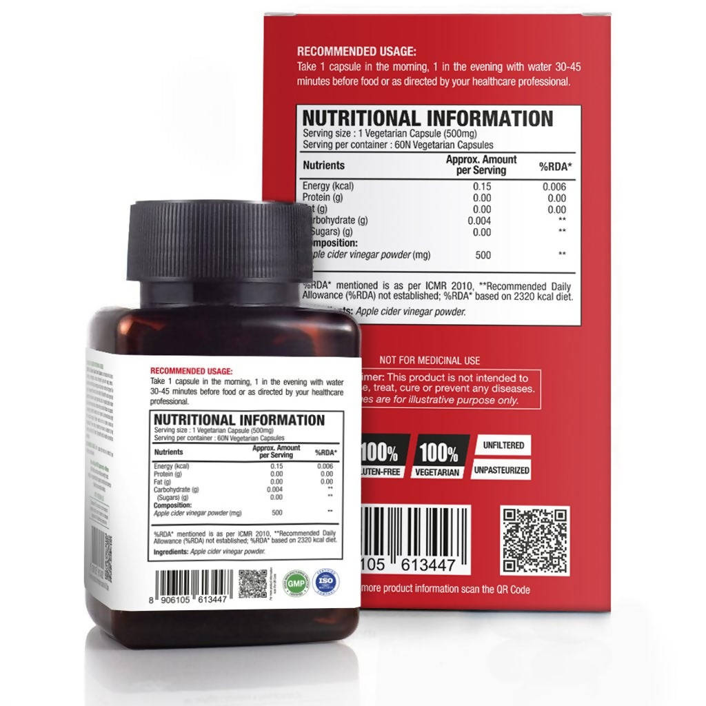 Wow Life Science Apple Cider Vinegar Capsules