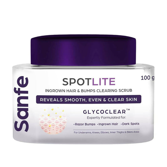 Buy Sanfe Spotlite Ingrown Hair & Bumps Clearing Body Scrub from DrMediCart, Ship from India to USA