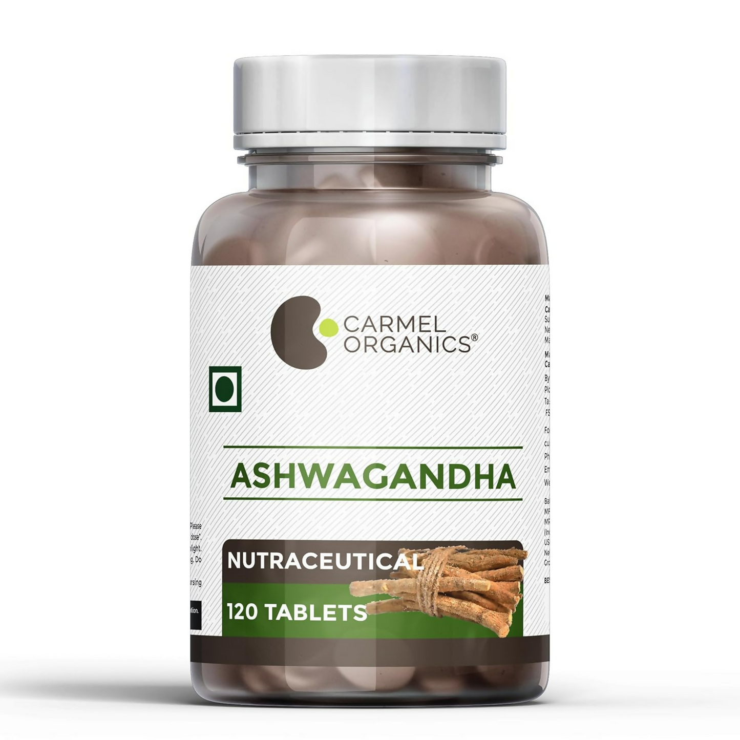 Carmel Organics Ashwagandha Root Extract 500 Mg Tablets