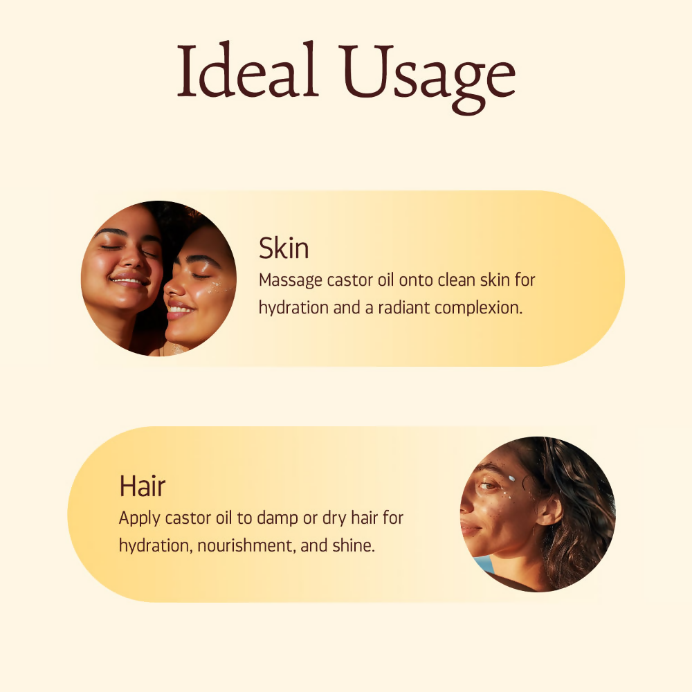 Indulgeo Essentials Cold Pressed Castor Oil For Hair Growth