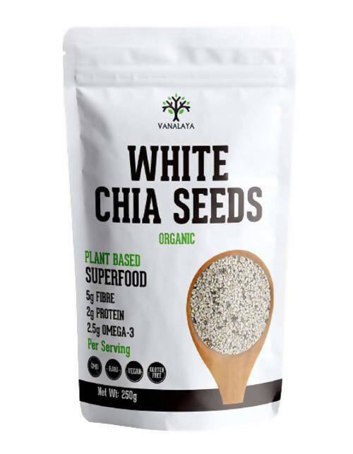 Vanalaya Organic White Chia Seeds