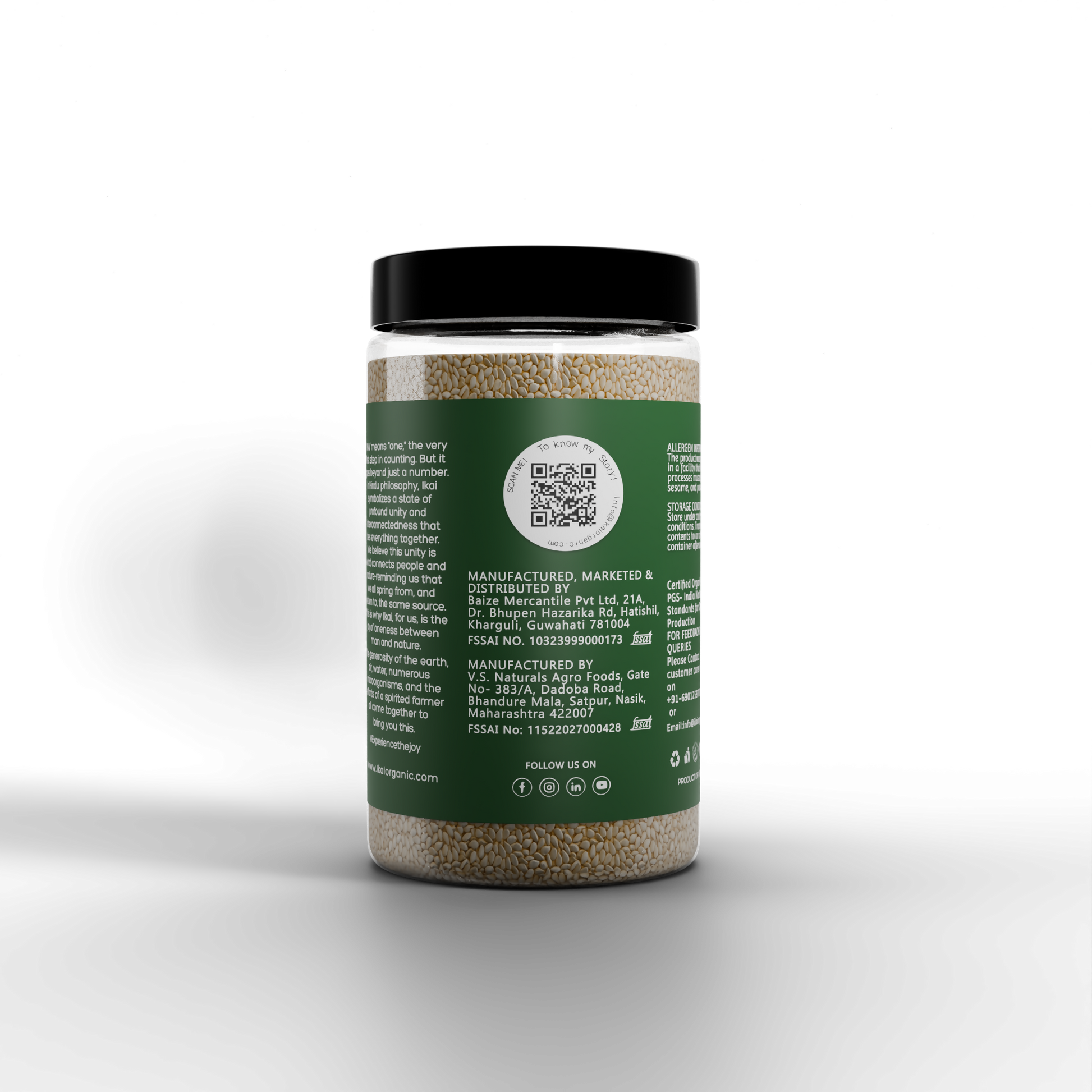 IKAI Organic White Sesame Seeds