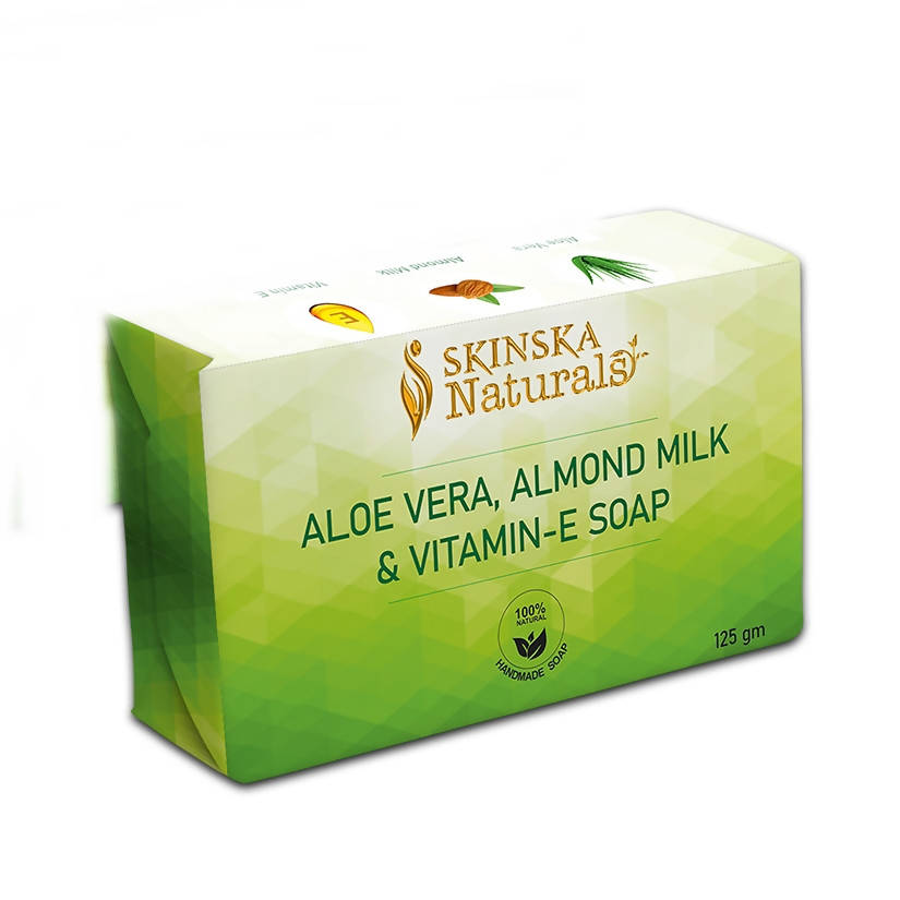 Buy Skinska Natural Aloe Vera Vitamin E & Almond Milk Soap from DrMediCart, Ship from India to USA