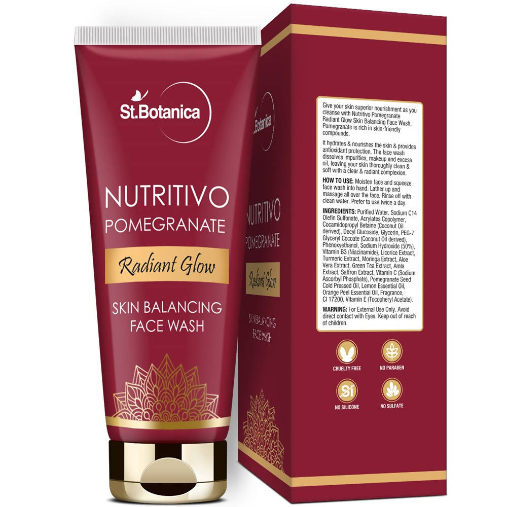 St.Botanica Nutritivo Pomegranate Radiant Glow Skin Balancing Face Wash