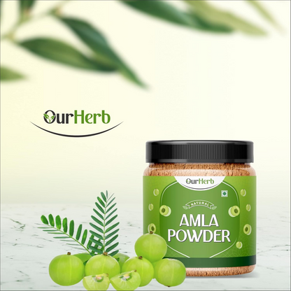 OurHerb Pure & Natural Amla Powder for Health, Skin & Hair