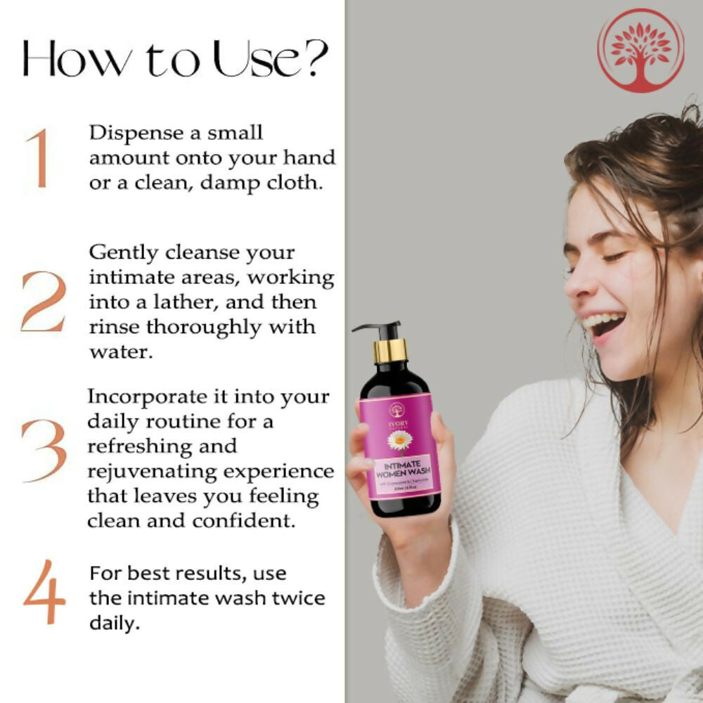 Ivory Natural Intimate Women Wash For Gentle Intimate Cleansing, Soothing Protection, & Lasting Freshness