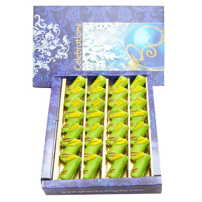 Ghasitaram Kaju Pista Roll Sweets
