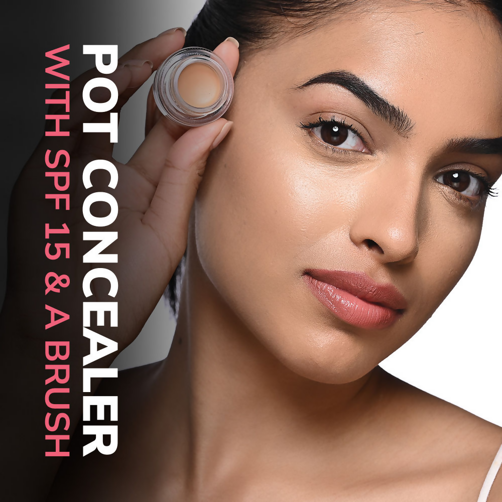 Mila Beaute Conceal It Pot Concealer Creamy Matte Finish with SPF 15 - Green Corrector