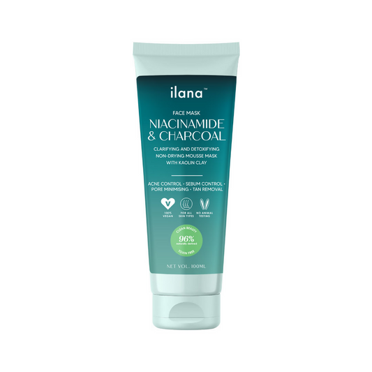 Ilana Niacinamide And Charcoal Face Mask With Kaolin Clay
