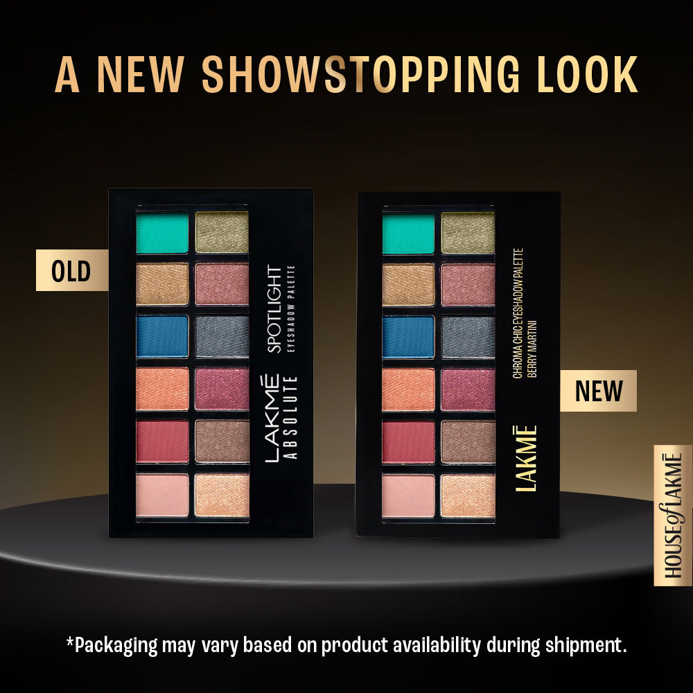 Lakme Glitterati Chroma Chic Eye Shadow Palette - Berry Martini