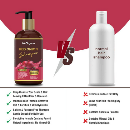 LA Organo Red Onion Hair Shampoo - DrMediCart