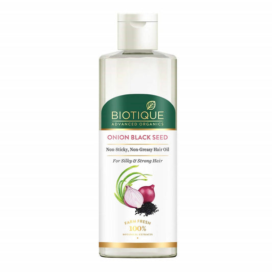 Buy Biotique Advanced Organics Onion Black Seed No-Sticky No-Greasy Hair Oil from DrMediCart, Ship from India to USA