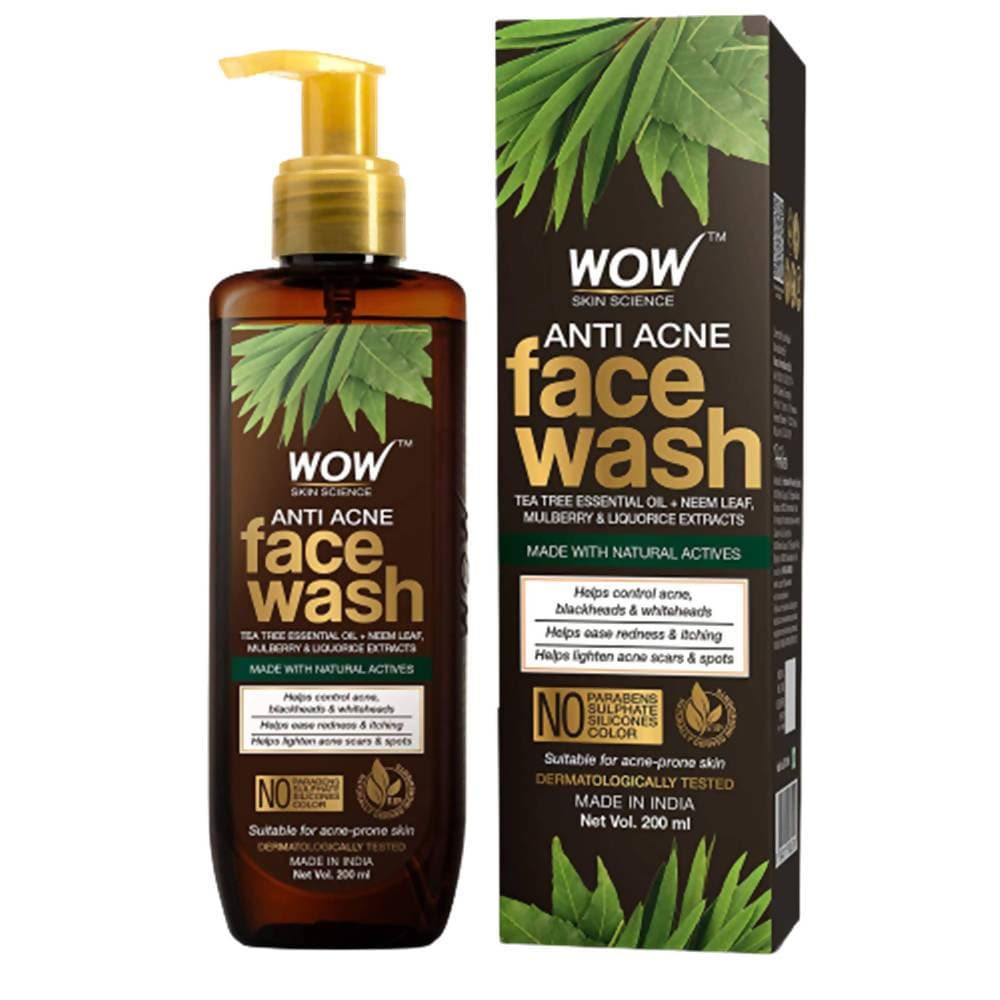 wow skin science anti acne face wash buy in usa