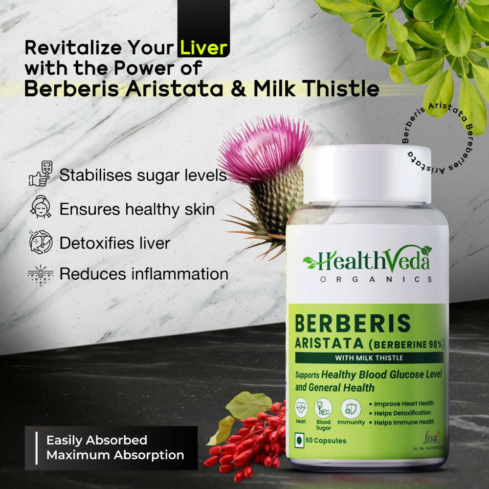 Health Veda Organics Berberis Aristata Capsules