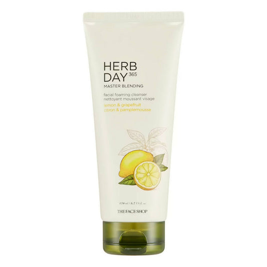 Buy The Face Shop Herb Day 365 Master Blending Foaming Cleanser-Lemon & Grapefruit from DrMediCart, Ship from India to USA
