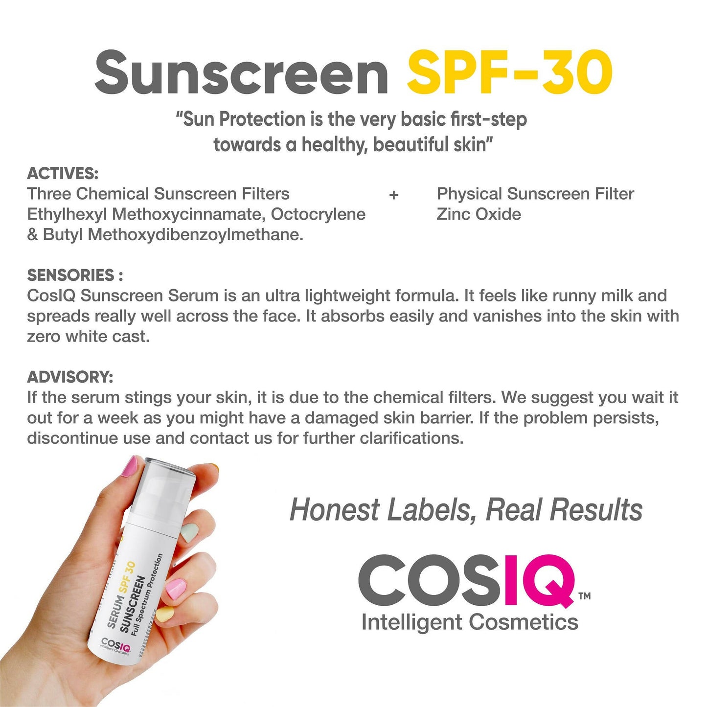 Cos-IQ Daily Use Sunscreen Serum SPF 30 PA++++