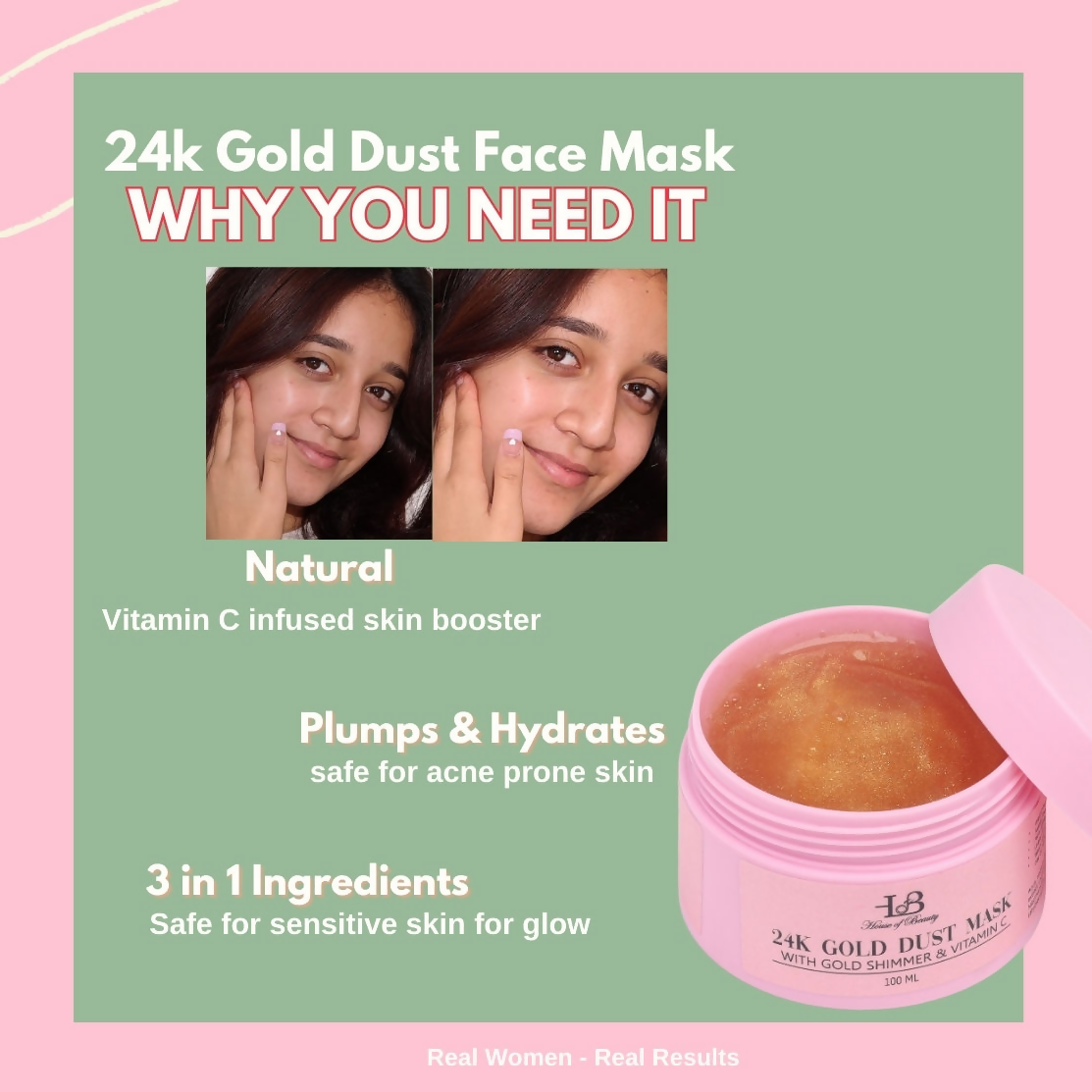 House of Beauty 24K Gold Dust Face Mask