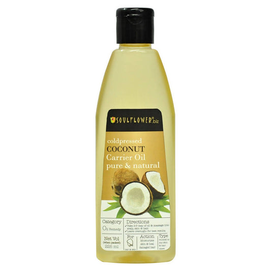 Buy Soulflower Coldpressed Coconut Carrier Oil Pure & Natural from DrMediCart, Ship from India to USA