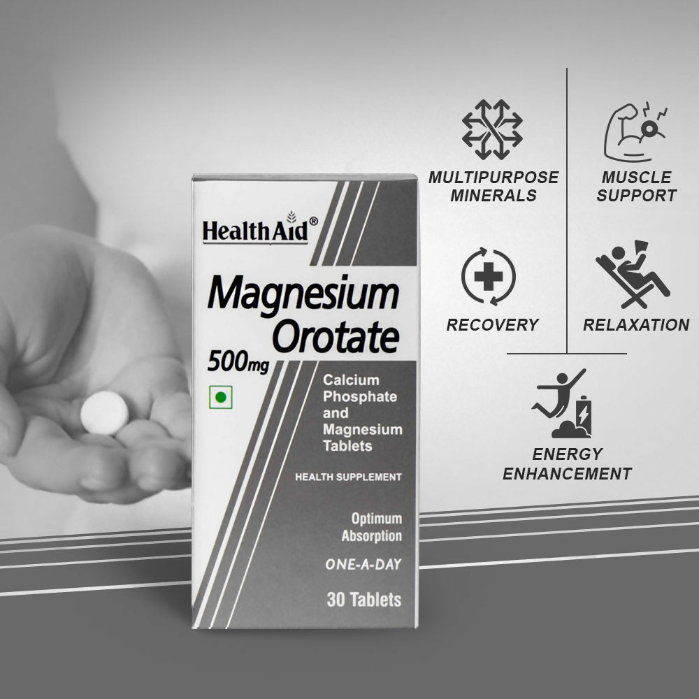 HealthAid Magnesium Orotate 500 mg Tablets