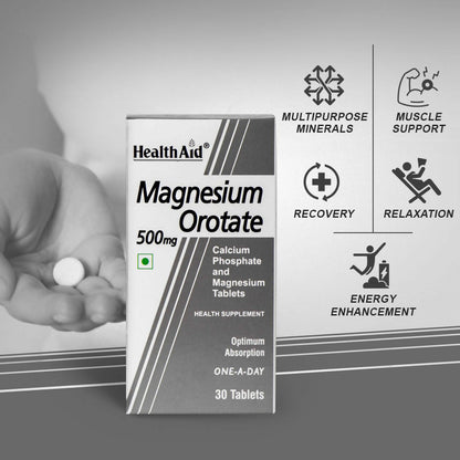 HealthAid Magnesium Orotate 500 mg Tablets