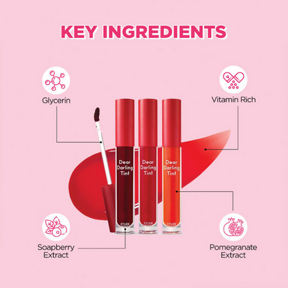Etude House Dear Darling Water Gel Lip And Cheek Tint Lipstick  - Rd302