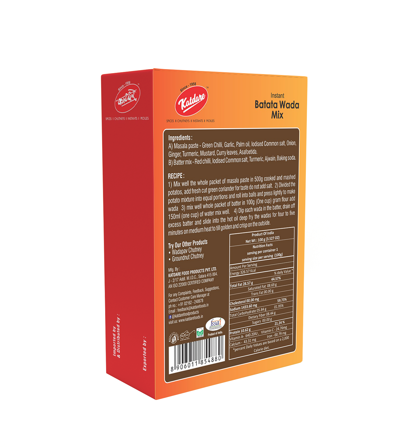 Katdare Foods Instant Batata Wada Mix