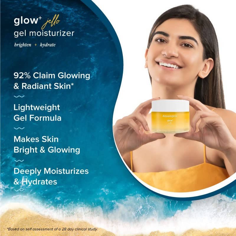 Aqualogica Glow+ Jello Moisturizer With Vitamin C & Papaya, Brightens & Hydrates
