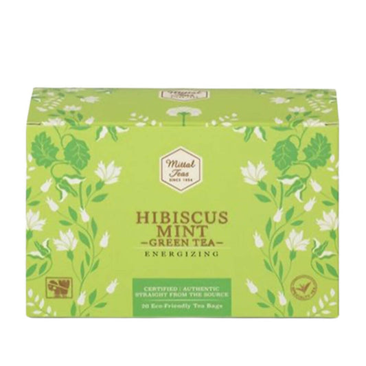 Mittal Teas Hibiscus Mint Green Tea - Eco Friendly Bags