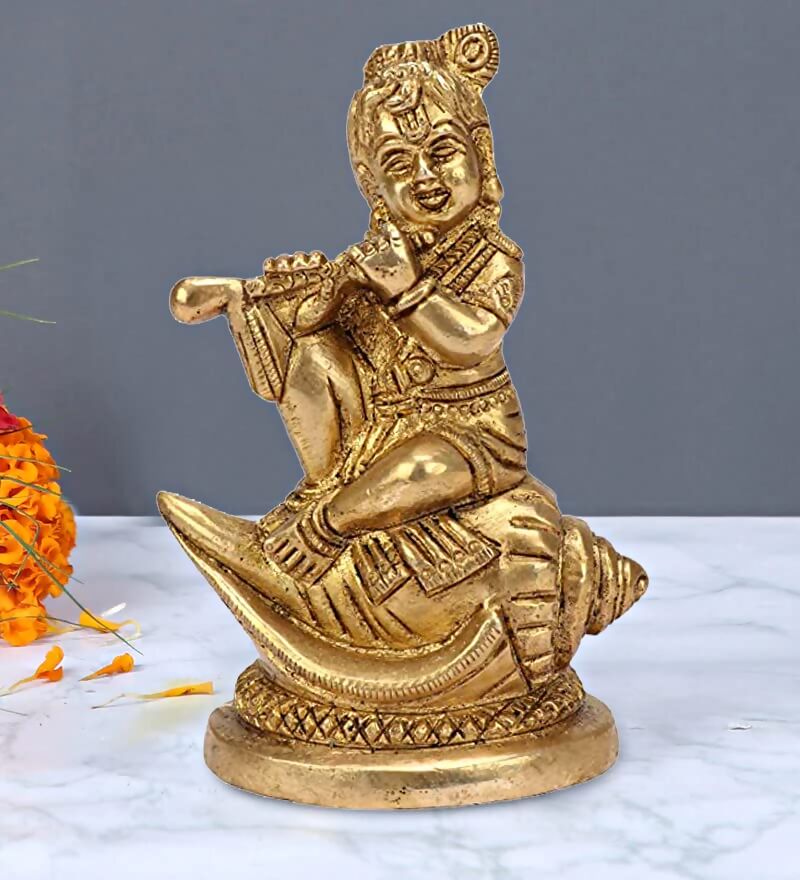 Buy Artvarko Brass Bal Lord Krishna Bhagwan Idol