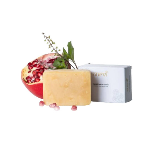 Buy Nurvi Tulsi Pomegranate Cold Pressed Soap from DrMediCart, Ship from India to USA