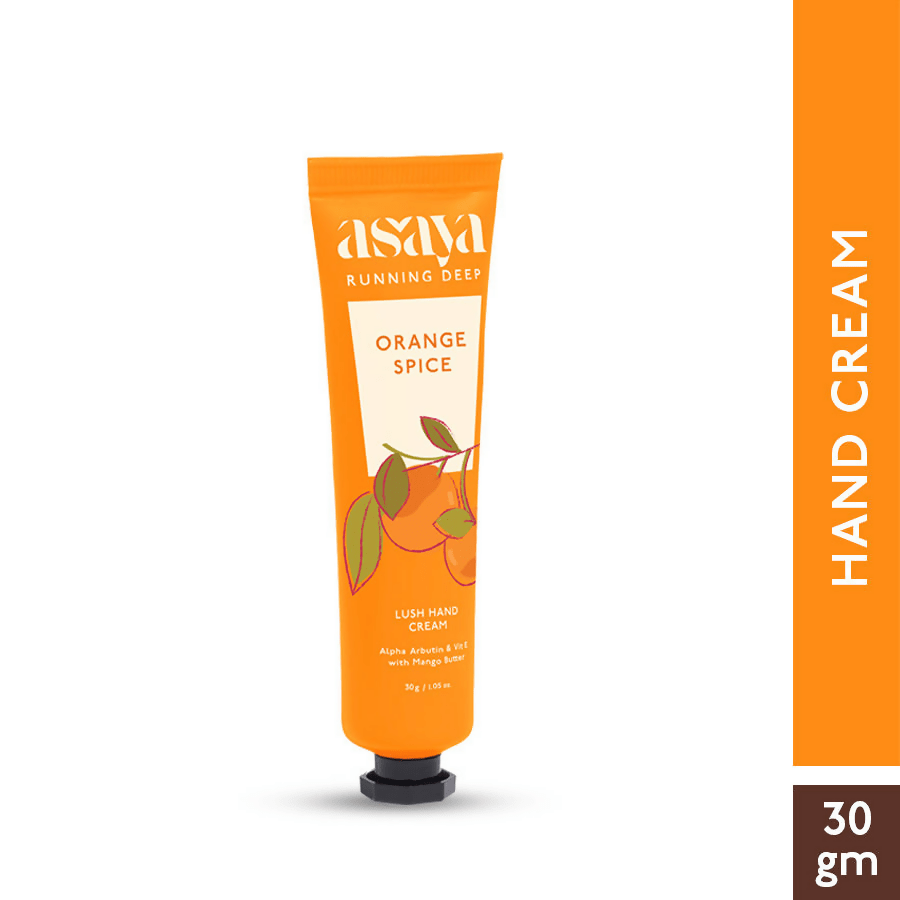Asaya Orange Hand Cream Softens Dry, Rough Hands For Men & Women